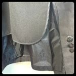 VTG Fleet Street Women's Vintage Black Trench Coat Rain Jacket Size 12 90's Gray Photo 10