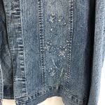 Misswan Womens Denim Jacket Embroidered Butterflies Floral Vintage Y2K US L Blue Size L Photo 1