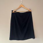 Who What Wear  Women’s Plus Size Black Midi Skirt with Lace Up Front Size 16 NWT Photo 1