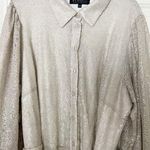 Eloquii  Sequin Button Front Belted Jumpsuit Photo 4