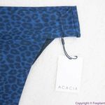 NEW Acacia Mateo bikini bottom leopard animal print blue Amur, M‎ Blue Size M Photo 15