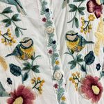 Johnny Was NWOT  Embroidered Floral Bird Long Sleeve Bohemia SHIRT Blouse Sz S Photo 6