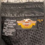 New Harley Davidson Genuine Leather Jeans Pants 6 Black Photo 3