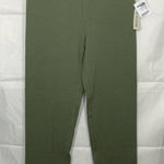 Charlotte Russe NEW women’s green high waisted soft stretch cotton leggings L Photo 0