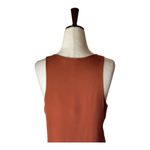 Theory  Tank‎ Top Women Small Brown Orange Double Georgette Silk Apala Shell Photo 4