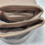 Gilda Paris Mini Quilted Messenger Bag Crossbody Shoulder Bag Taupe Party Tan Photo 8