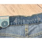 Old Navy  Denim Jean Slim Maxi Skirt Blue Wash Front Slit Womens 6 Small NEW NWT Photo 2