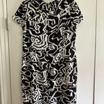 Pendleton  Abstract Black and White linen blend Dress size 14 Photo 3