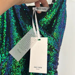 Grace Karin NWT  Sequin Sparkly Glitter Ruched Wrap V-neck Bodycon Dress Sz S Photo 7