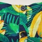 Old Navy  Tropical Banana Maxi Dress Womens S  Blue Green Cotton Blend‎ Tie Belt Photo 3