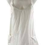 Free People Hot Shot White Sleeveless Racerback Cami Mini Active Romper Dress M Size M Photo 0