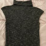 Max Studio cap sleeves cowl neck ribbed brown midi sweater dress, size XS spring Photo 5