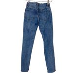 PacSun  Vintage Icon Stone Light Wash Distressed Raw Hem Mom Jeans Size 22 Photo 3
