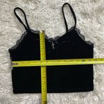 Romwe Camisole Black Velvet And Lace Sexy Goth With Metal Cross Size Medium Photo 1