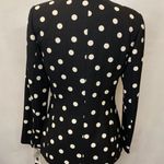 Kasper A.S.L Polka Dot Black White NWT Designer Blazer Jacket Size 4 Photo 6