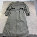 London Fog  Womens 6 Trench Coat Classic Double Breasted Belted Green USA Vintage Photo 11