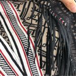 BYRON LARS Beauty Mark Finge Pencil Shirt Black Cream Red 0 Photo 4