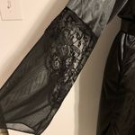 Black Lace Trim Robe Size M Photo 7