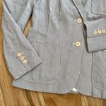 Brooks Brothers | Stretch Cotton Seersucker Jacket Blue White Blazer | Size 2 Photo 4