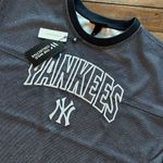 Anthropologie NWT  x The Wild Collective Sparkle Yankees MLB Jersey Tee Photo 5
