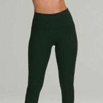 Lululemon Wunder Under Crop Leggings Green 12 Photo 0