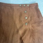LA Hearts L.A. Hearts Women’s Faux Suede Button Brown Mini Skirt Size Medium Photo 2