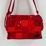 Donna Sharp Floral Polka Dot Leopard Red‎ Adjustable Crossbody Purse Bag Red Photo 15