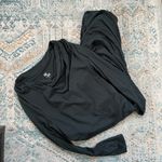 [Me + Em ] Dark Green Long Sleeve Jersey Ruched Dress Photo 1