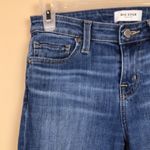 Big star Women’s Alex Skinny Distressed Thrashed Medium Wash Raw Hem Denim Jeans Photo 4