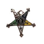 Vtg Order of The Eastern Star Tiny Pendent Women Secret Society Photo 3