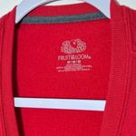 Mama Bear Embroidered Design Crew Neck Red Sweatshirt Size M Photo 3