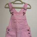 Duluth Trading Co Heirloom Gardening Bib Short Overalls Pink Photo 2