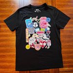 Disney 100 Years Black Retro Icons Short Sleeve T-Shirt Size Medium Mickey Photo 2