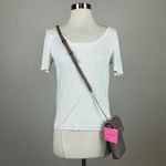 Kate Spade  Pebbled Leather Chain Strap Crossbody Purse Gray Veronica Handbag Photo 9