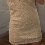 Motel  Cream Sequin Dress Photo 0