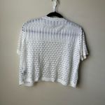 RN STUDIO RONNI NICOLE WHITE SWEATER SHRUG XL CROCHET BOHO OPEN FRONT balletcore Photo 3