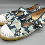 Toms Womens Floral Canvas Mary Jane Shoes With Buckle Strap 8.5 Photo 0
