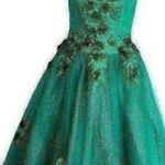 Sparkly Hunter Green Prom/ Quinceañera Dress Size 8 Photo 0