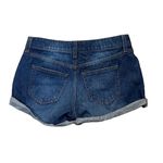No Boundaries New  Women's Denim Shorts Rolled Cuff Button Fly Size 1 Juniors Photo 1