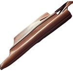 Vince Camuto  Brown Faux Leather Tote Bag With Black Stripe Accent  Work Travel Photo 8