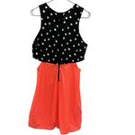 Hurley  Neon Polka Dot Cut Out Side Sleeveless Lightweight Zip Back Dress Large Photo 9