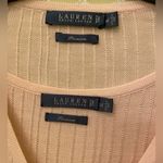 Ralph Lauren , v neck sweater and‎ crew neck cami sweater set, cream color, sz XL Photo 3