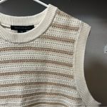 French Connection Sleeveless Striped Sweater XL Photo 2