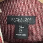 Rachel Zoe  Red and Black Plaid Turtleneck Sweater Long Sleeve Checkered Winter M Photo 5