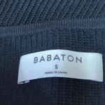 Aritzia  Babaton Black Sculpt Rib Knit Sleeveless Crop Sweater Tank Top Size S Photo 2