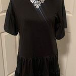 Alya  Oversized Flowy Black Top Photo 0