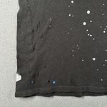 Chaser AC/DC Shirt Womens Small  Black Let There Be Rock Distressed Paint Tee Photo 5