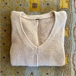 Free People  Oversized V-Neck Sweater Large Photo 1