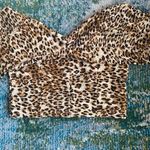 Olivaceous cheetah animal print stretch bike shorts, size small Photo 5