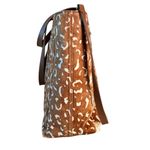 Madewell  The Medium‎ Transport Tote Printed Calf Hair Edition Pecan M6314 Bag Photo 3